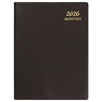 image Black Continental Monthly 2026 Planner Main Product Image