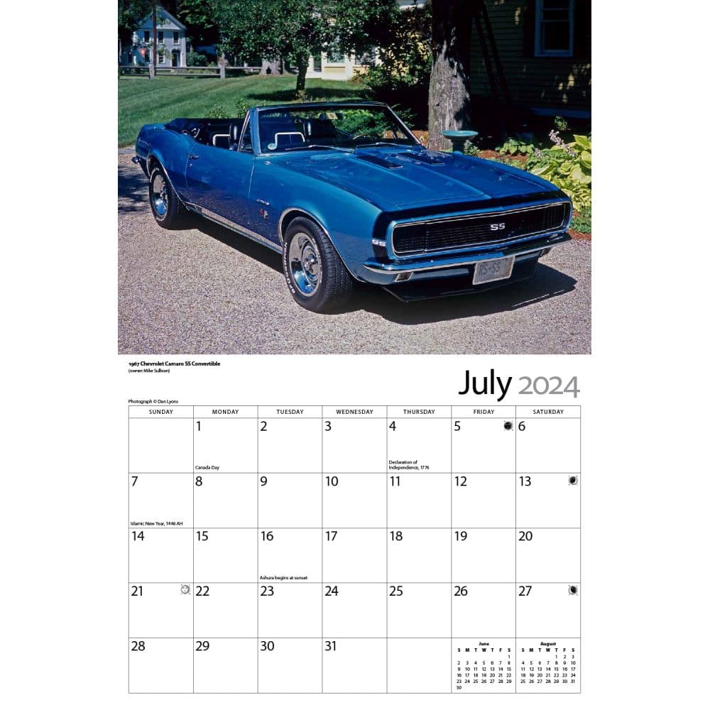 Camaros Classic 2024 Wall Calendar