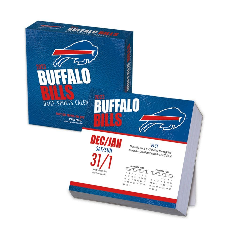 Buffalo Bills 2023 Desk Calendar by Turner Sports Calendars For All