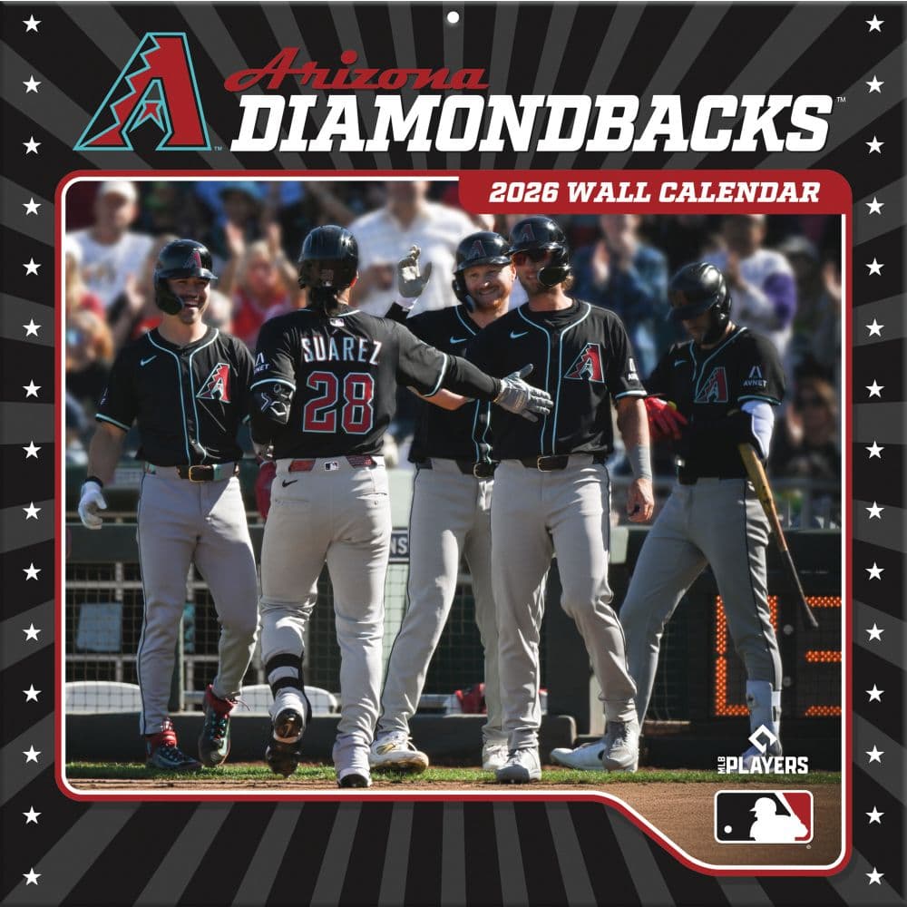 MLB Arizona Diamondbacks 2026 Wall Calendar Main Product Image