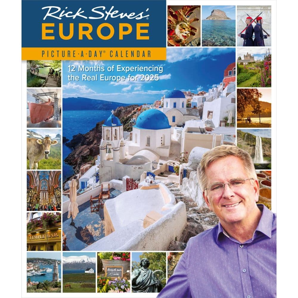 Europe Rick Steves 2025 Wall Calendar