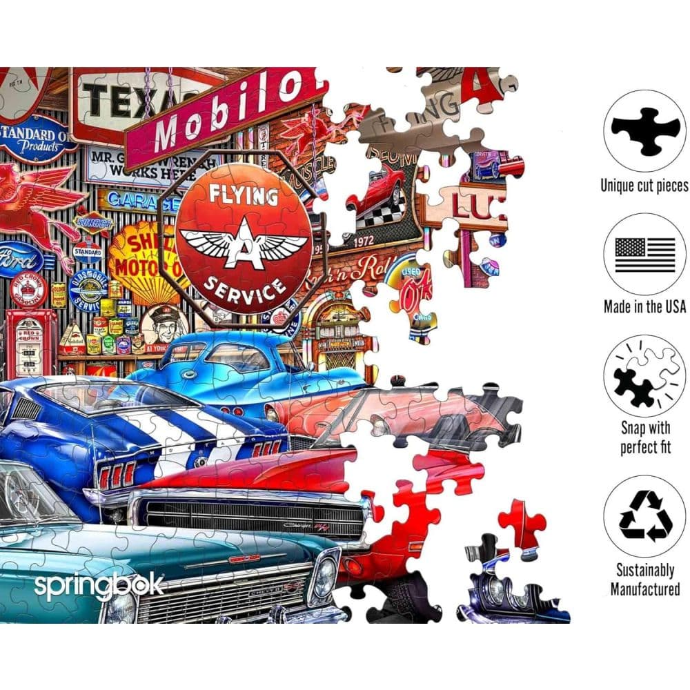 Muscle Car Museum 1000 Piece Puzzle First Alternate Image