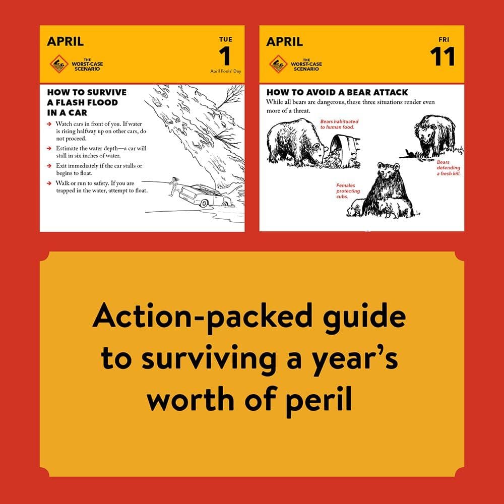Worst Case Scenario Survival 2025 Desk Calendar