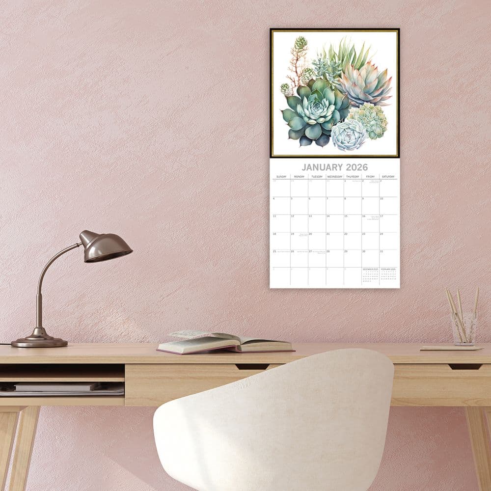 Succulents 2026 Wall Calendar Second Alternate Image