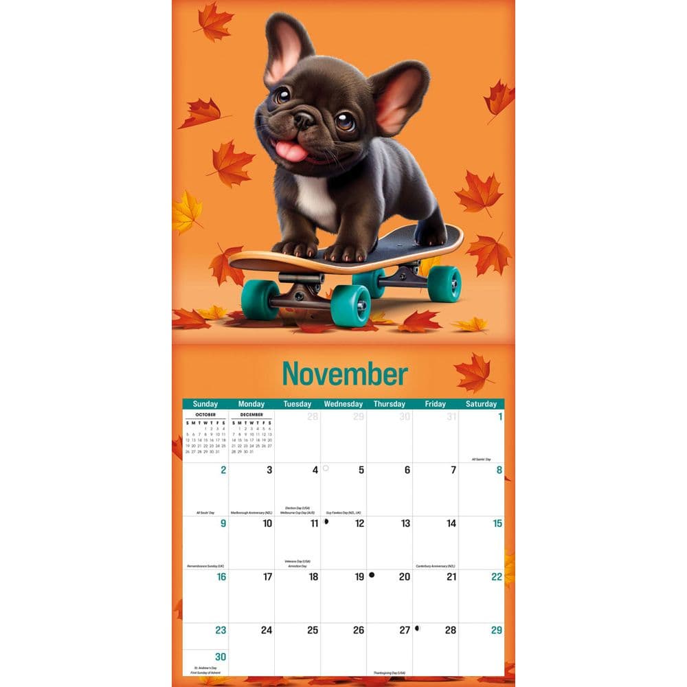 Furry Fun Moreno 2025 Wall Calendar Fourth Alternate Image width=&quot;1000&quot; height=&quot;1000&quot;