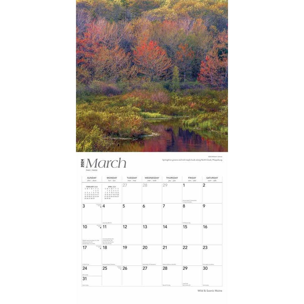 Maine Wild and Scenic 2024 Wall Calendar - Calendars.com