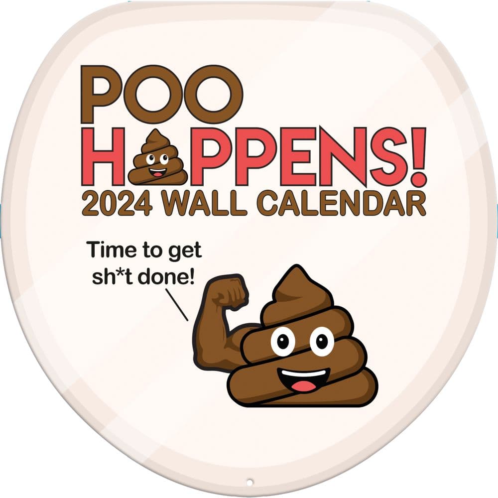Poo Happens 2024 Wall Calendar