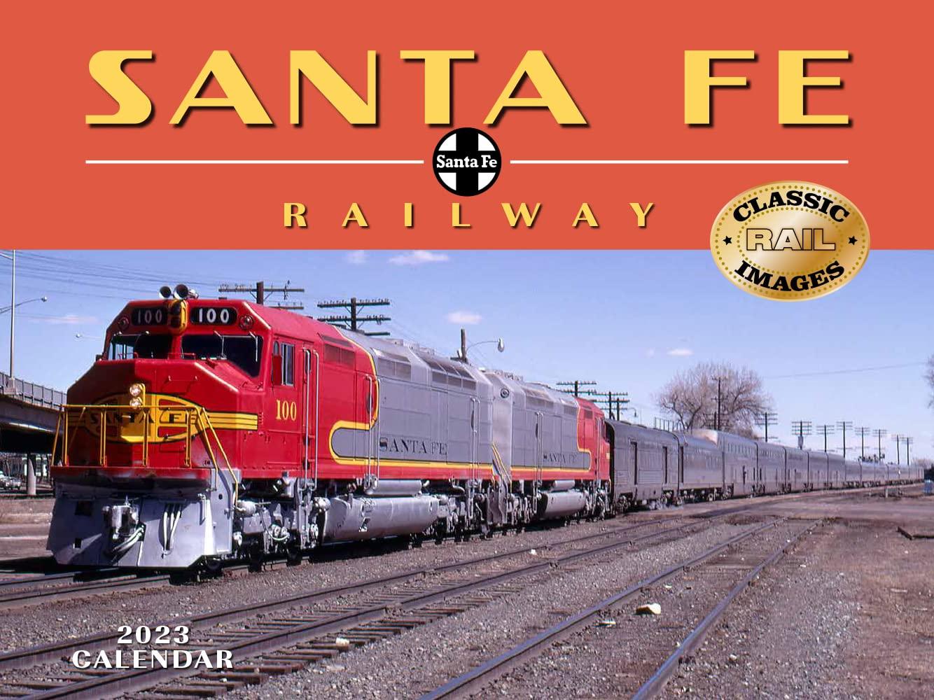 Tide-mark Trains Sante Fe Railroad 2023 Wall Calendar