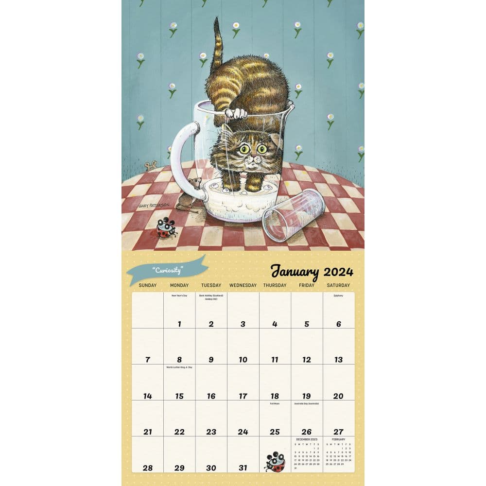Patterson Cats 2024 Wall Calendar with Poster