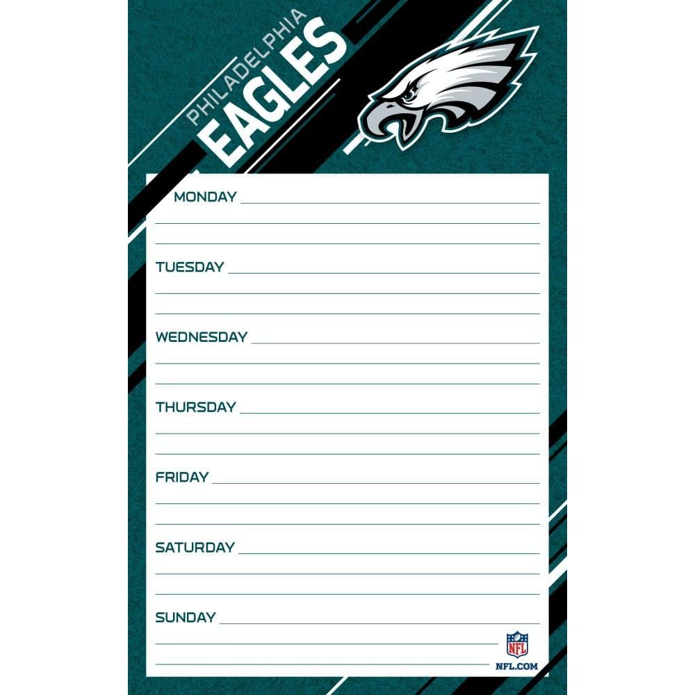 Brand Turner Licensing - Philadelphia Eagles Weekly Planner