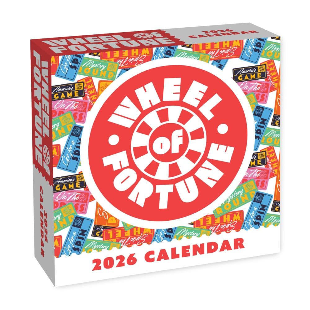 Wheel of Fortune 2026 Desk Calendar Main Image