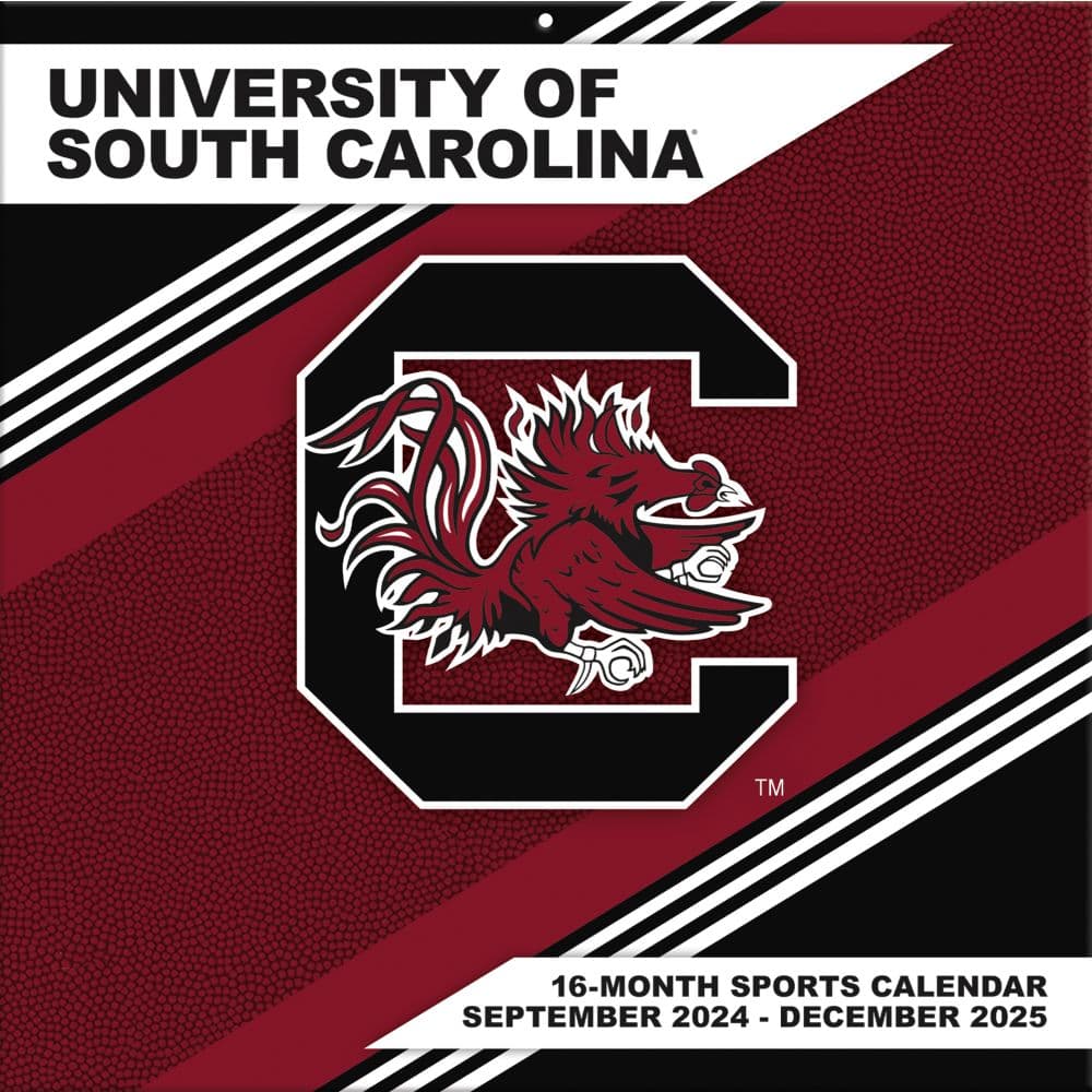 COL South Carolina Gamecocks 2025 Wall Calendar