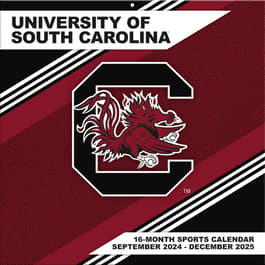 University of South Carolina Gamecocks 2025 Wall Calendar