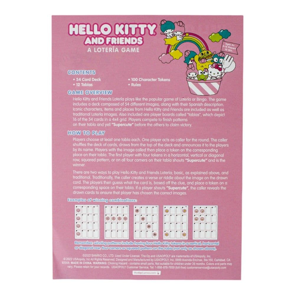 Loteria Hello Kitty and Friends Twelfth Alternate Image