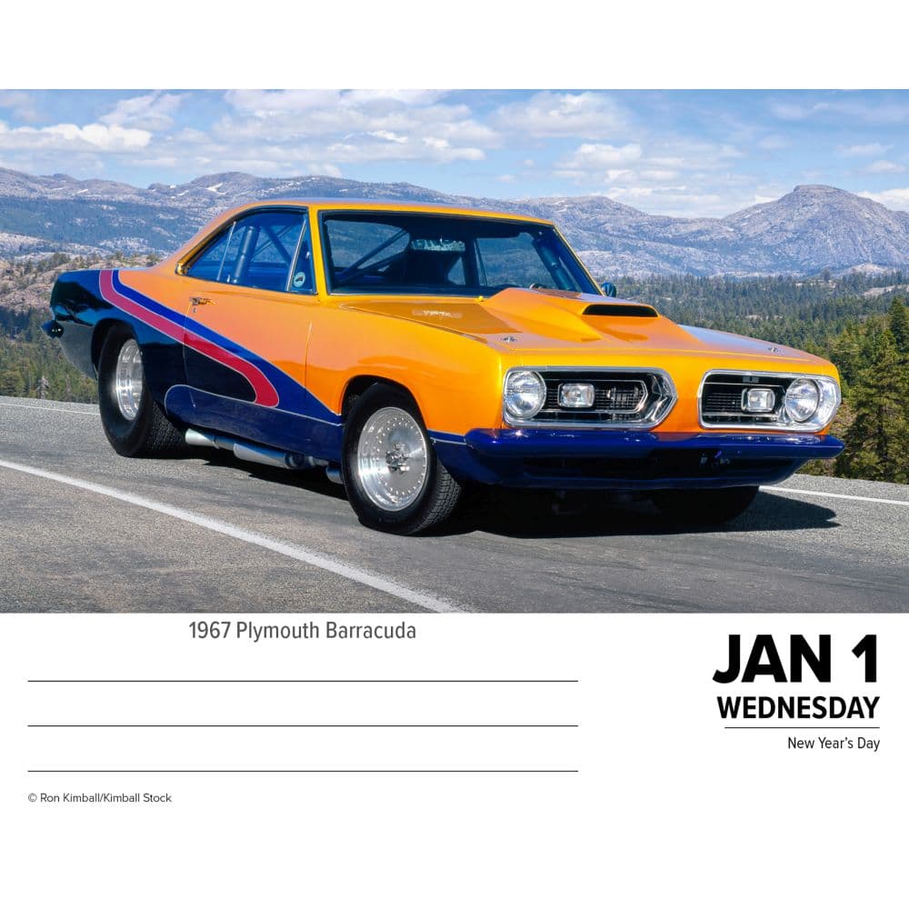 American Muscle Cars 2025 Desk Calendar Second  Alternate Image