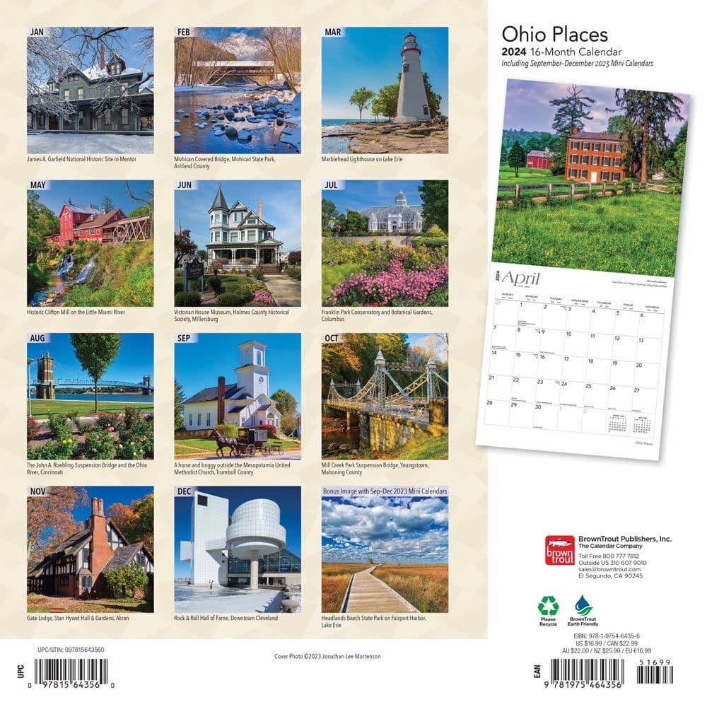 Ohio Places 2024 Wall Calendar First Alternate  Image width=&quot;1000&quot; height=&quot;1000&quot;