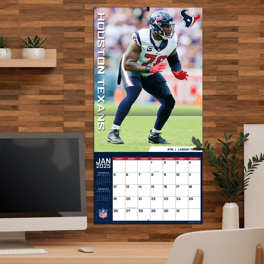 NFL Houston Texans 2025 Wall Calendar Fourth Alternate Image width=&quot;1000&quot; height=&quot;1000&quot;
