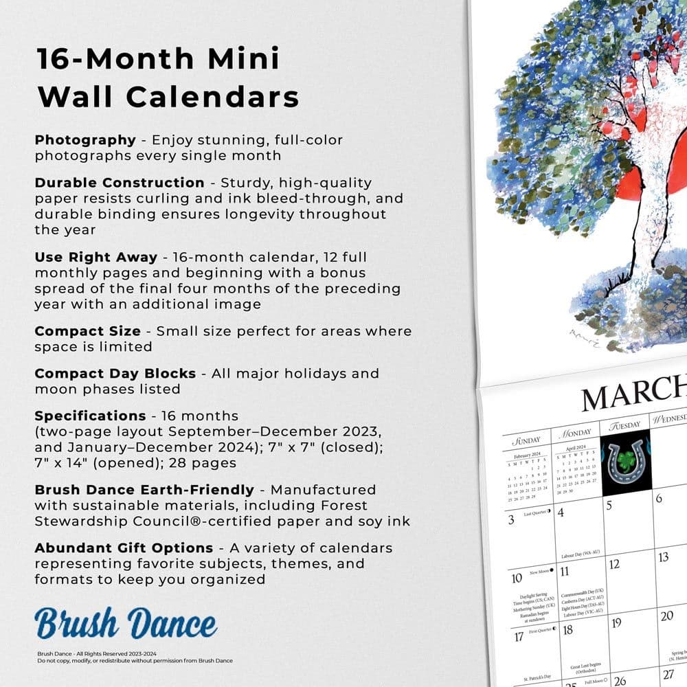 Live with Intention 2024 Mini Wall Calendar Fourth Alternate Image width=&quot;1000&quot; height=&quot;1000&quot;