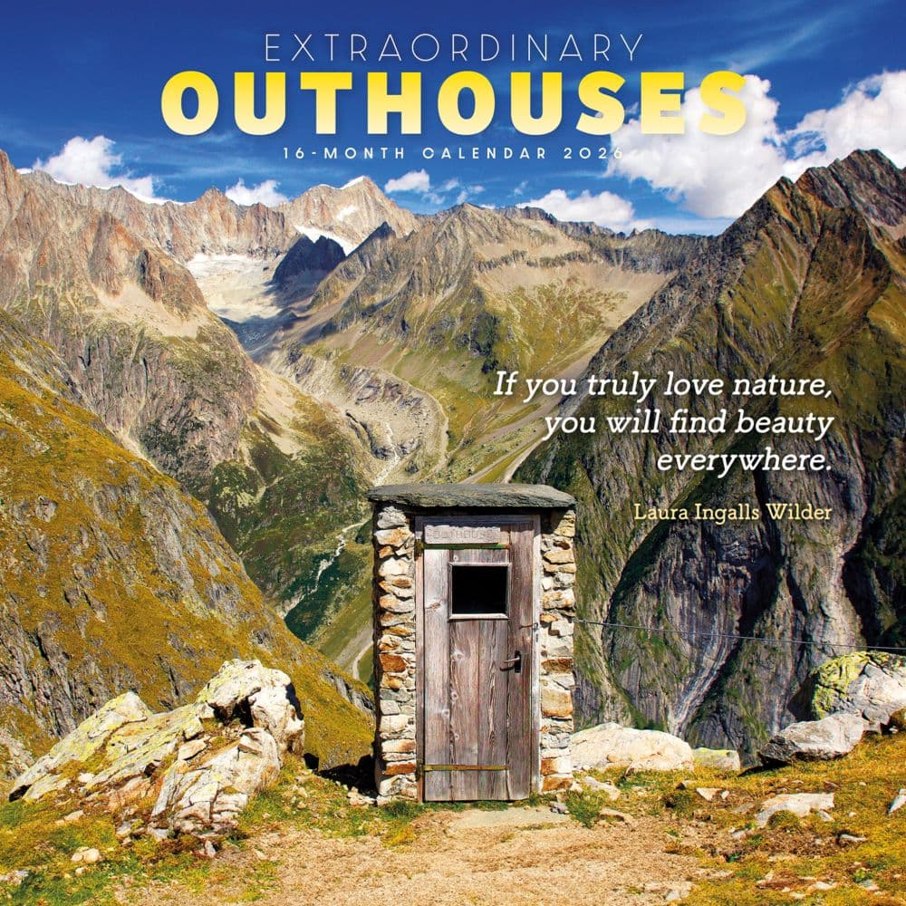 Extraordinary Outhouses 2026 Wall Calendar Main Product Image