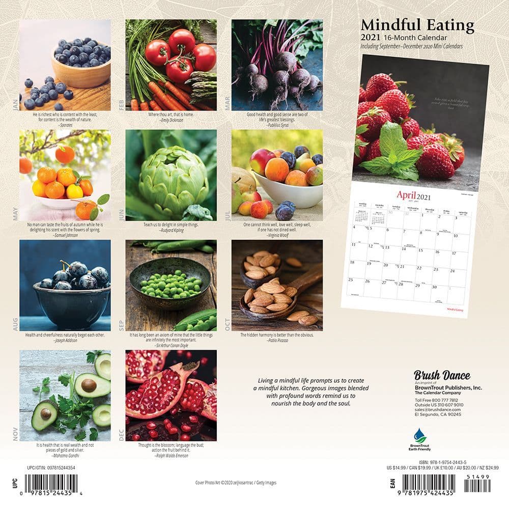 Mindful Eating Wall Calendar