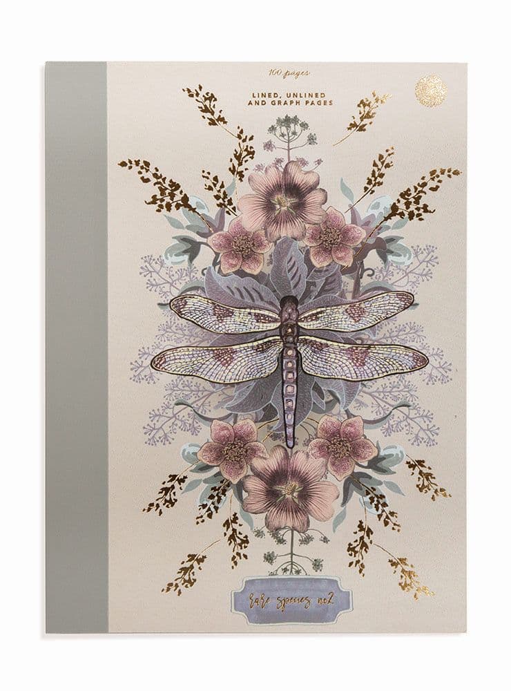 Dragonfly Cloth Bound Notebook