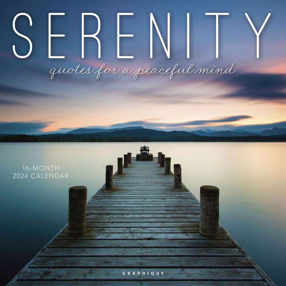 Serenity 2024 Wall Calendar