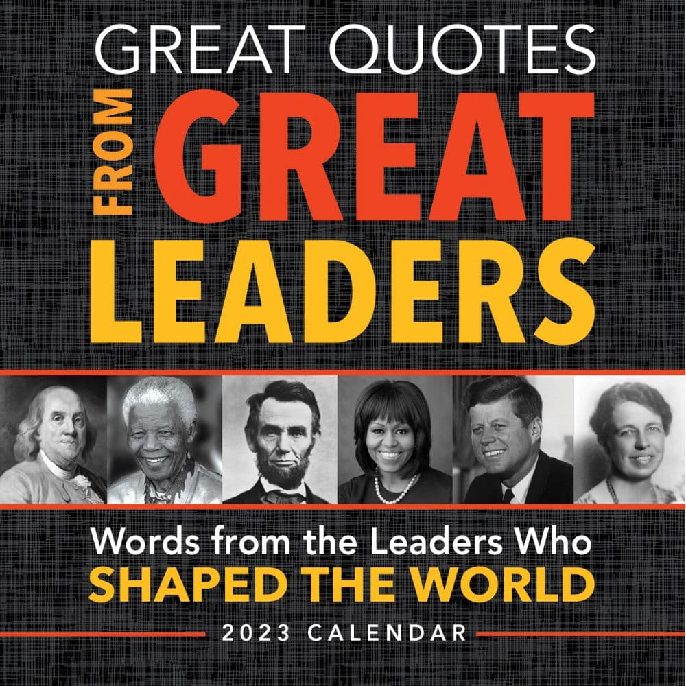 Sourcebooks Great Quotes from Great Leaders 2023 Desk Calendar