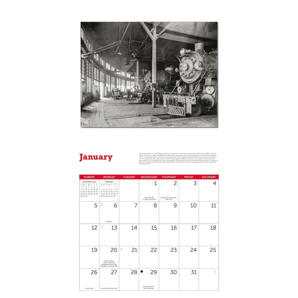 Trains Classic 2025 Wall Calendar Second Alternate Image width="1000" height="1000"