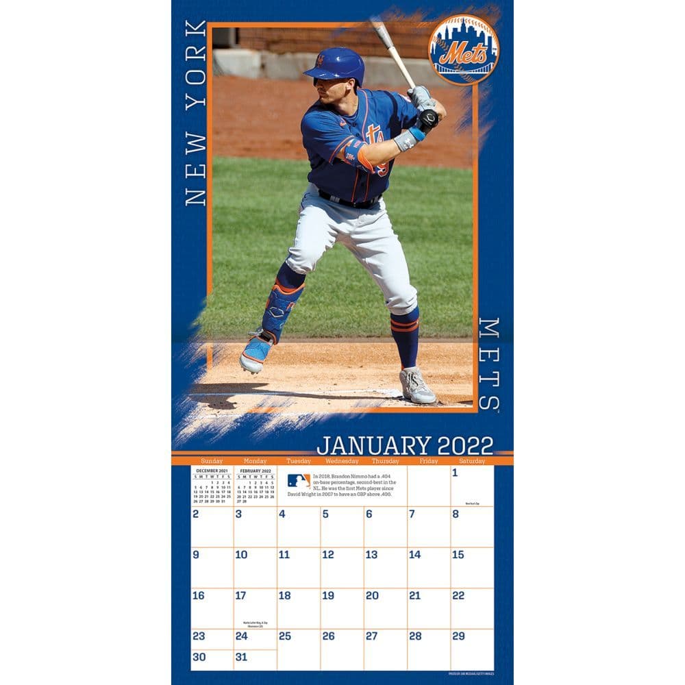 Mets 2022 Printable Schedule New York Mets 2022 Wall Calendar - Calendars.com