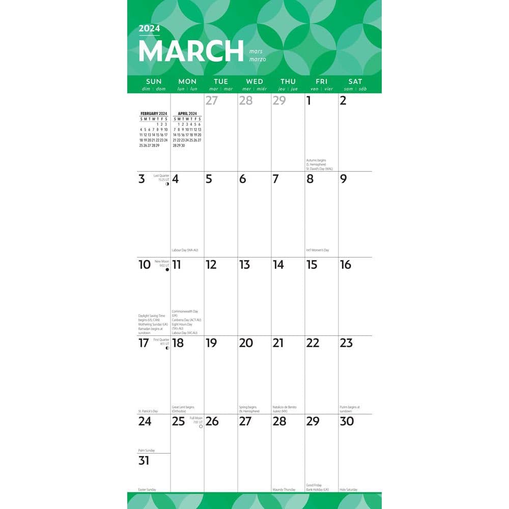 Large Print 2024 Wall Calendar