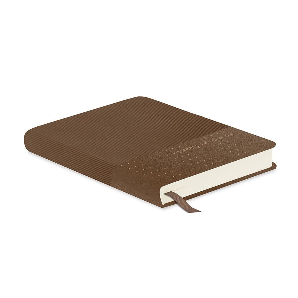 Dots on Mocha Brown Textured 2026 Planner Seventh Alternate Image