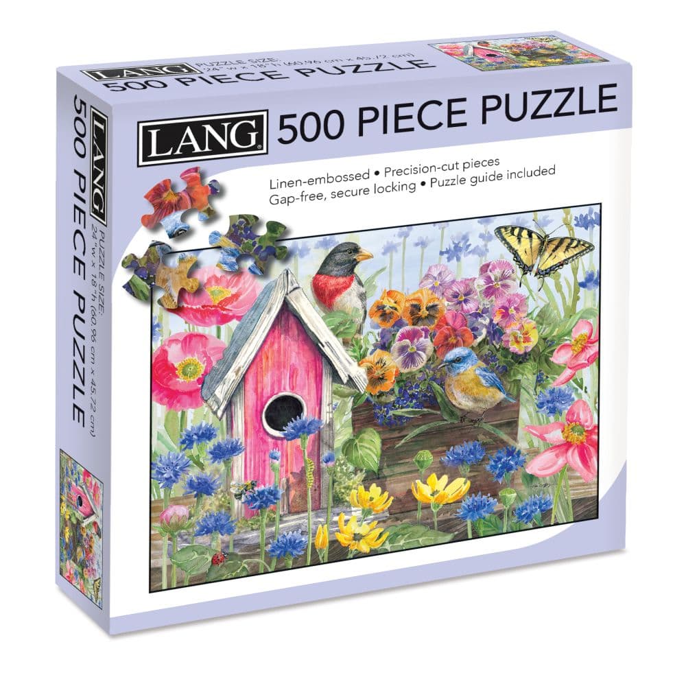 Birdhouse In Bloom Lang 500 Piece Puzzle First Alternate Image