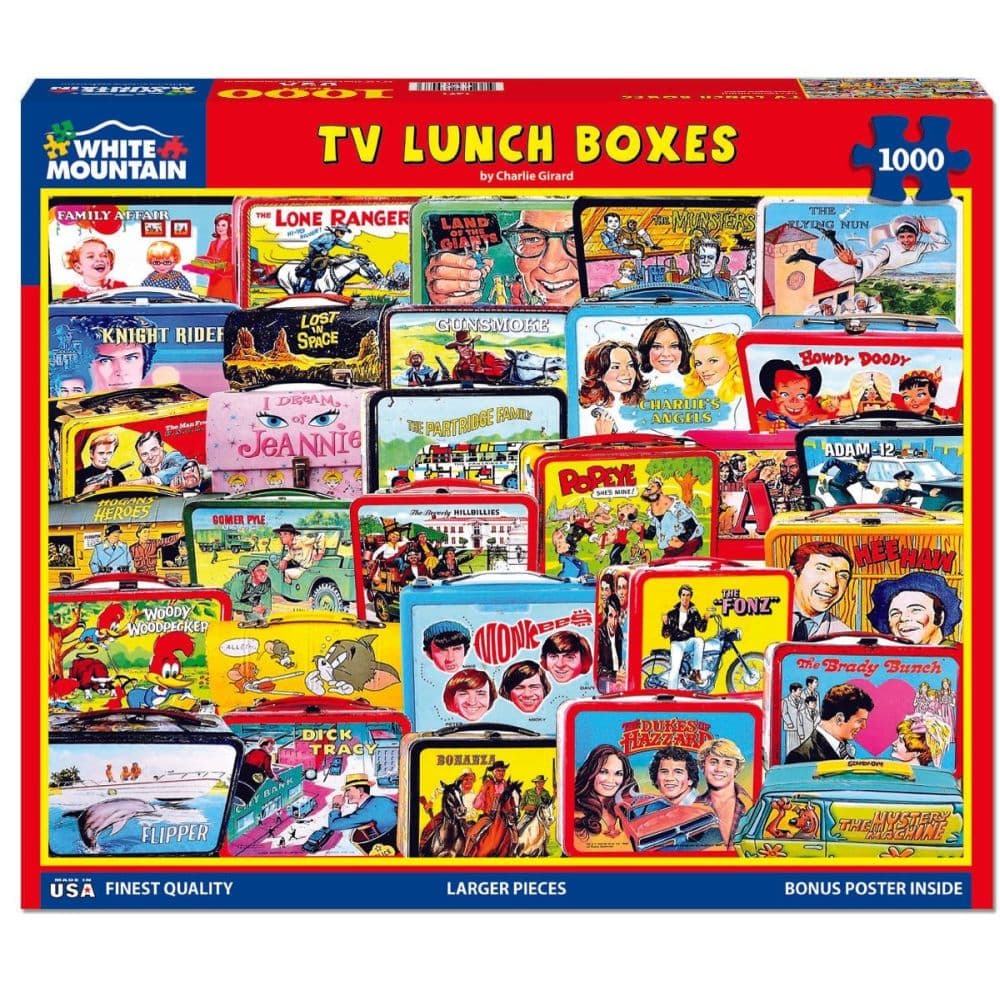 TV Lunch Boxes 1000 Piece Puzzle Main Product Image