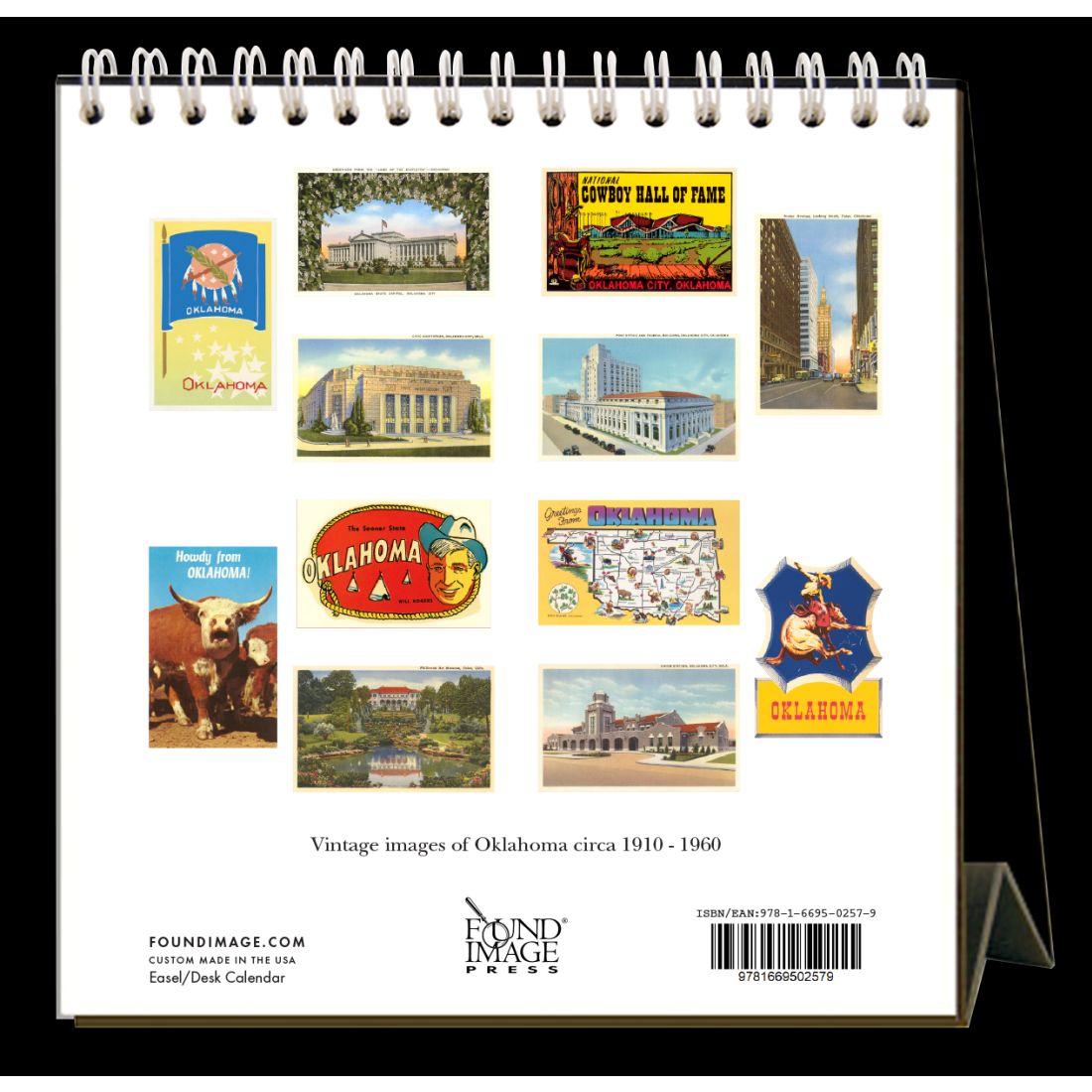 Oklahoma 2024 Easel Desk Calendar