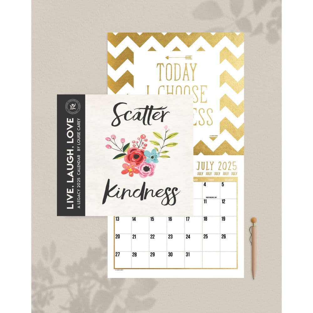 Live Laugh Love Carey 2025 Wall Calendar