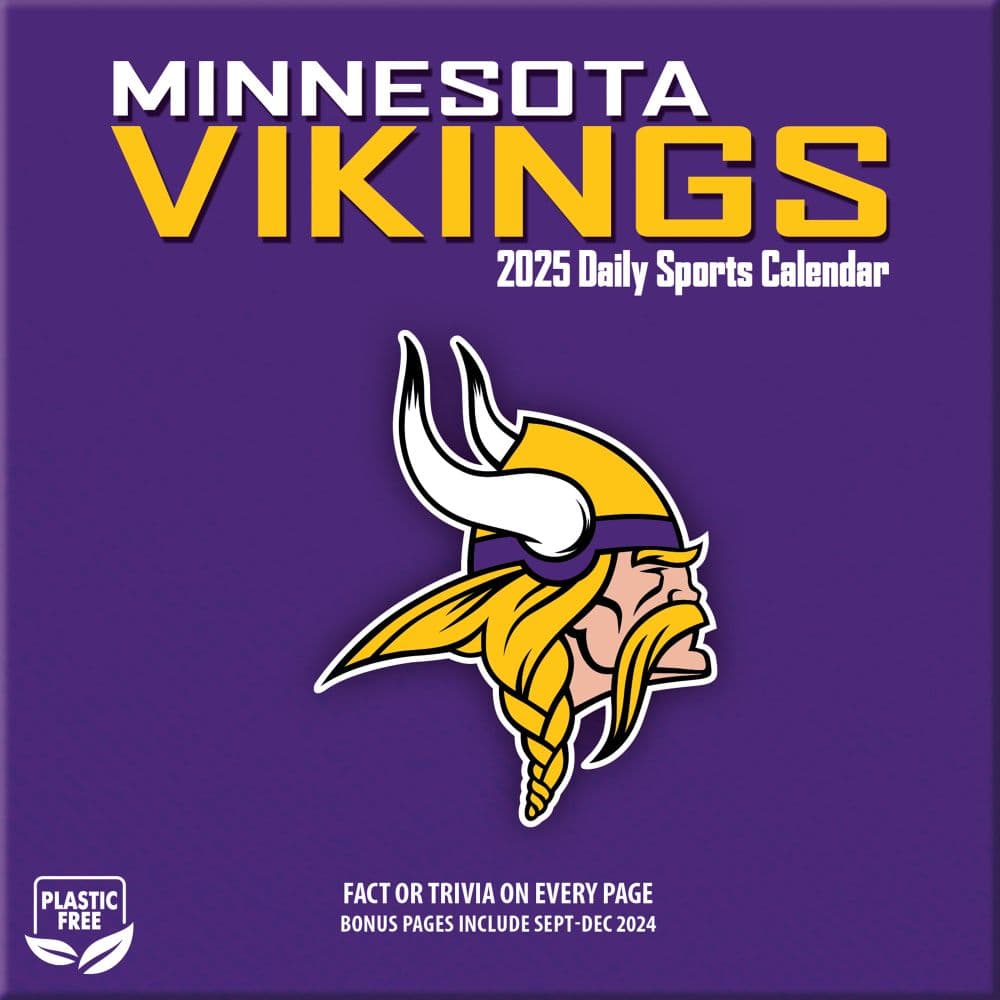 NFL Minnesota Vikings 2025 Desk Calendar First Alternate Image width=&quot;1000&quot; height=&quot;1000&quot;