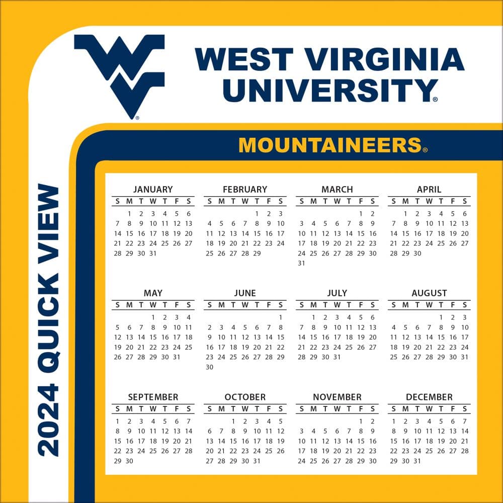 COL West Virginia Mountaineers 2024 Desk Calendar Fourth Alternate Image width=&quot;1000&quot; height=&quot;1000&quot;