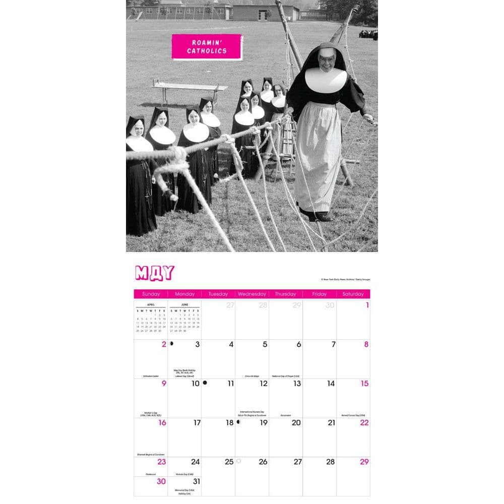 Fun Nuns Wall Calendar