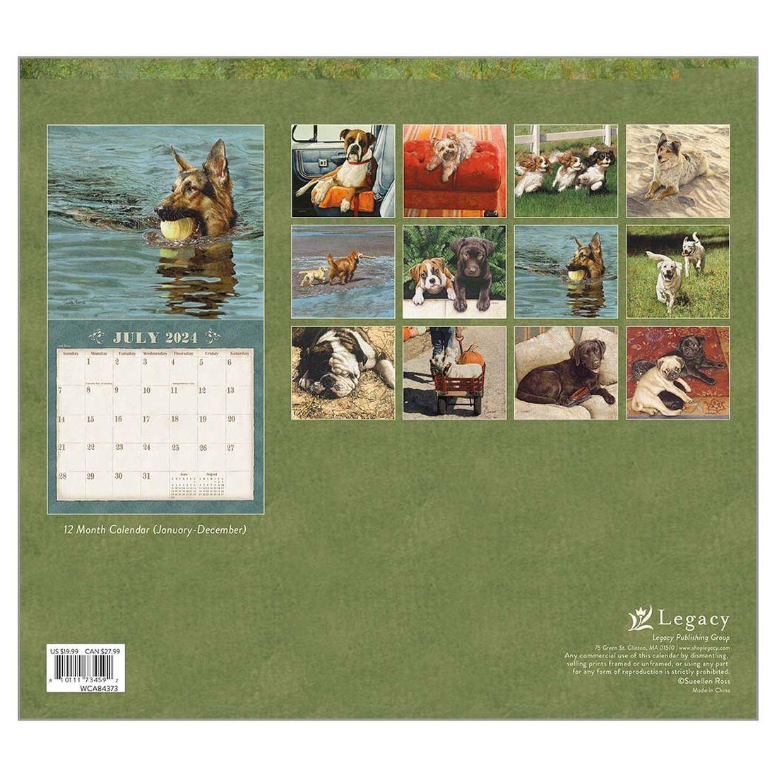 Dogs We Love Ross 2024 Wall Calendar