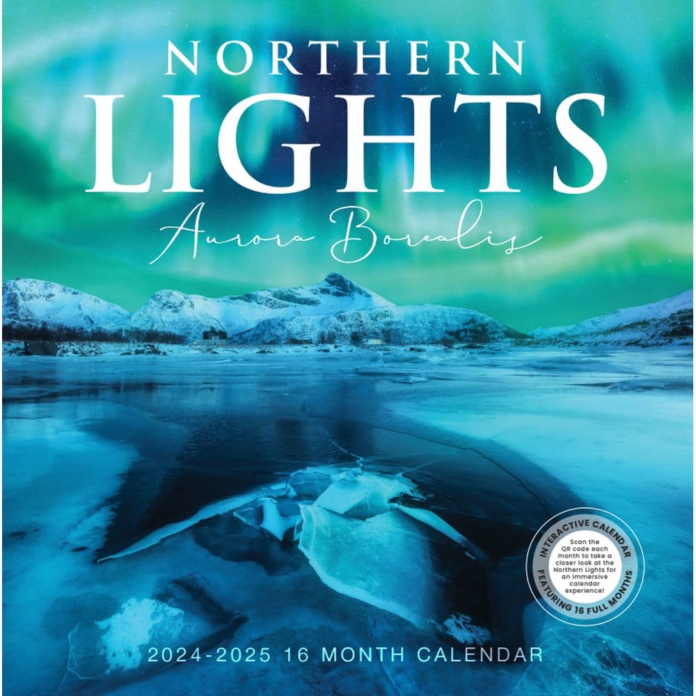 Northern Lights 2025 Wall Calendar