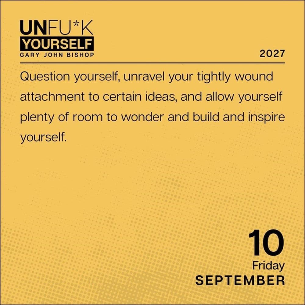 Unfu*k Yourself 2027 Desk Calendar Fifth Alternate Image