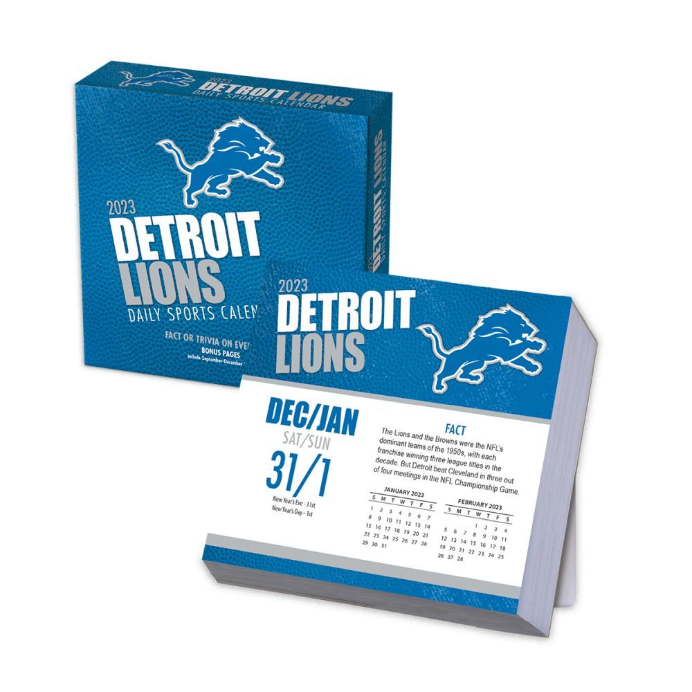 Detroit Lions 2023 Desk Calendar