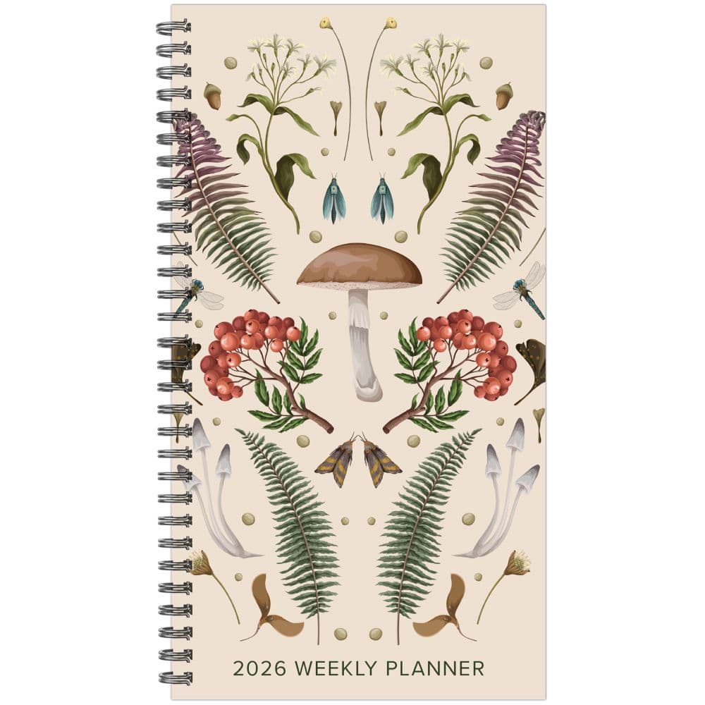 image Woodland Mushroom 2026 Spiral Weekly Planner
