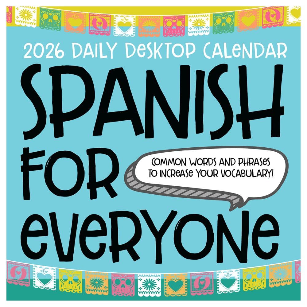Spanish Words 2026 Desk Calendar Fourth Alternate Image