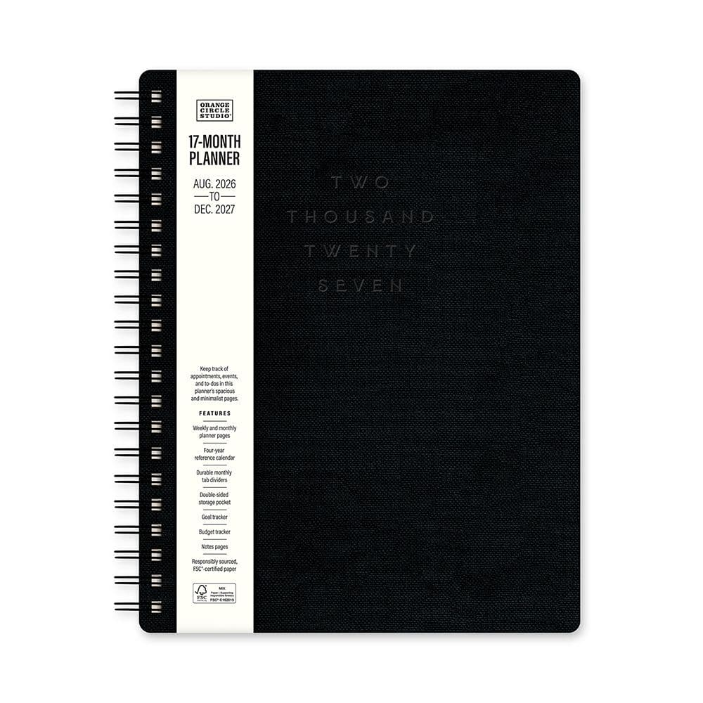 Midnight Black Baxter 2027 Planner Main Product Image