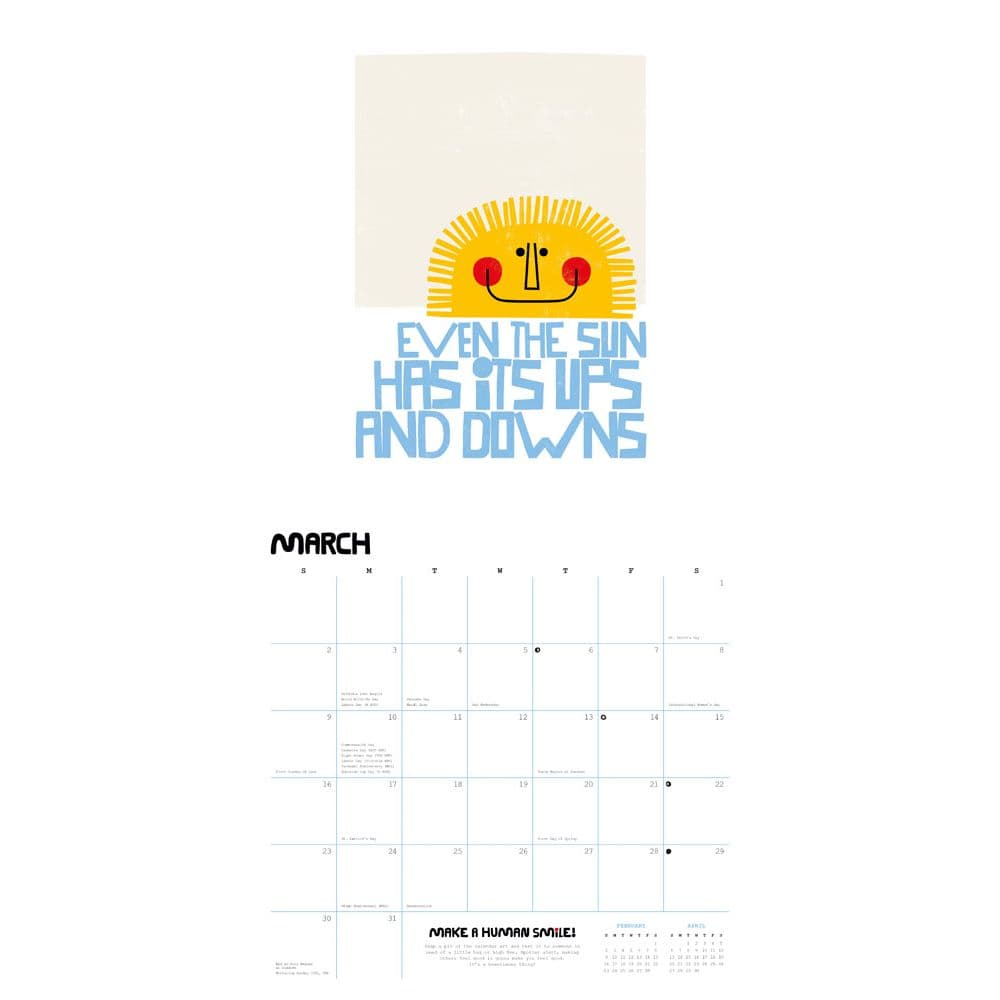 Kate Smith 2025 Wall Calendar