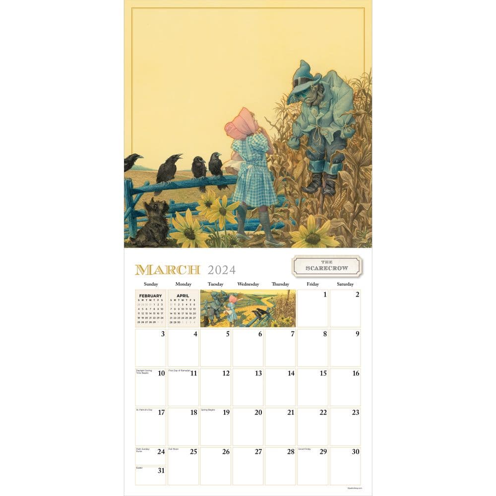 Wizard Of Oz 2025 Wall Calendar