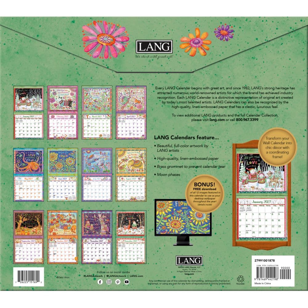 Simple Inspirations 2027 Wall Calendar by Debi Hron First Alternate Image