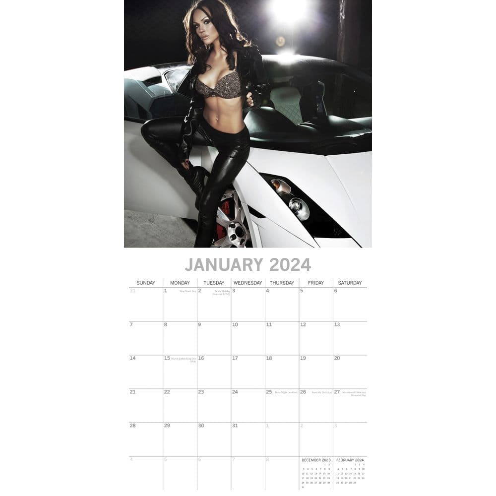 Girls and Cars 2024 Wall Calendar Second Alternate Image width=&quot;1000&quot; height=&quot;1000&quot;