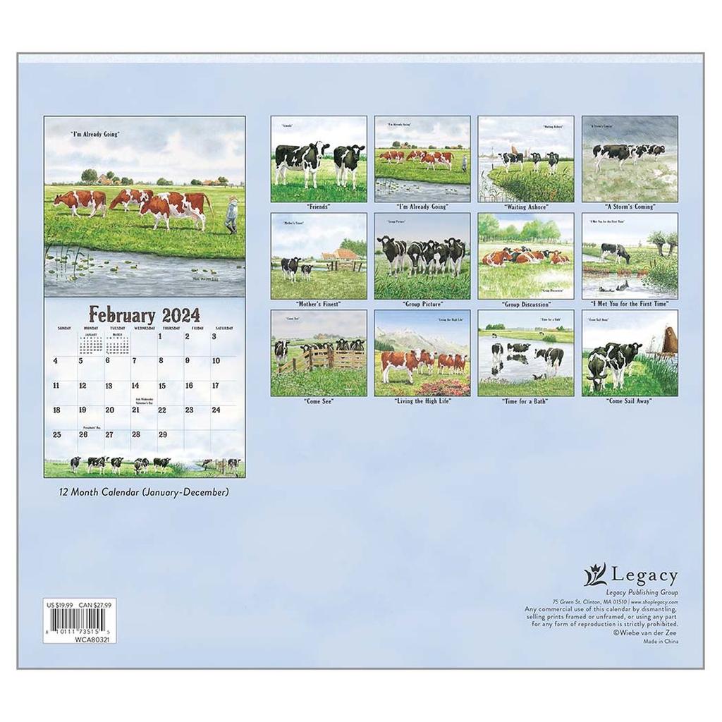 Cows in the Meadow 2024 Wall Calendar First Alternate Image width=&quot;1000&quot; height=&quot;1000&quot;